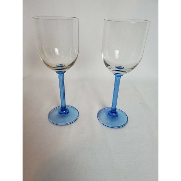 American Stemware Dining 2americanstemware Sapphire Blue Wine Glasses Poshmark